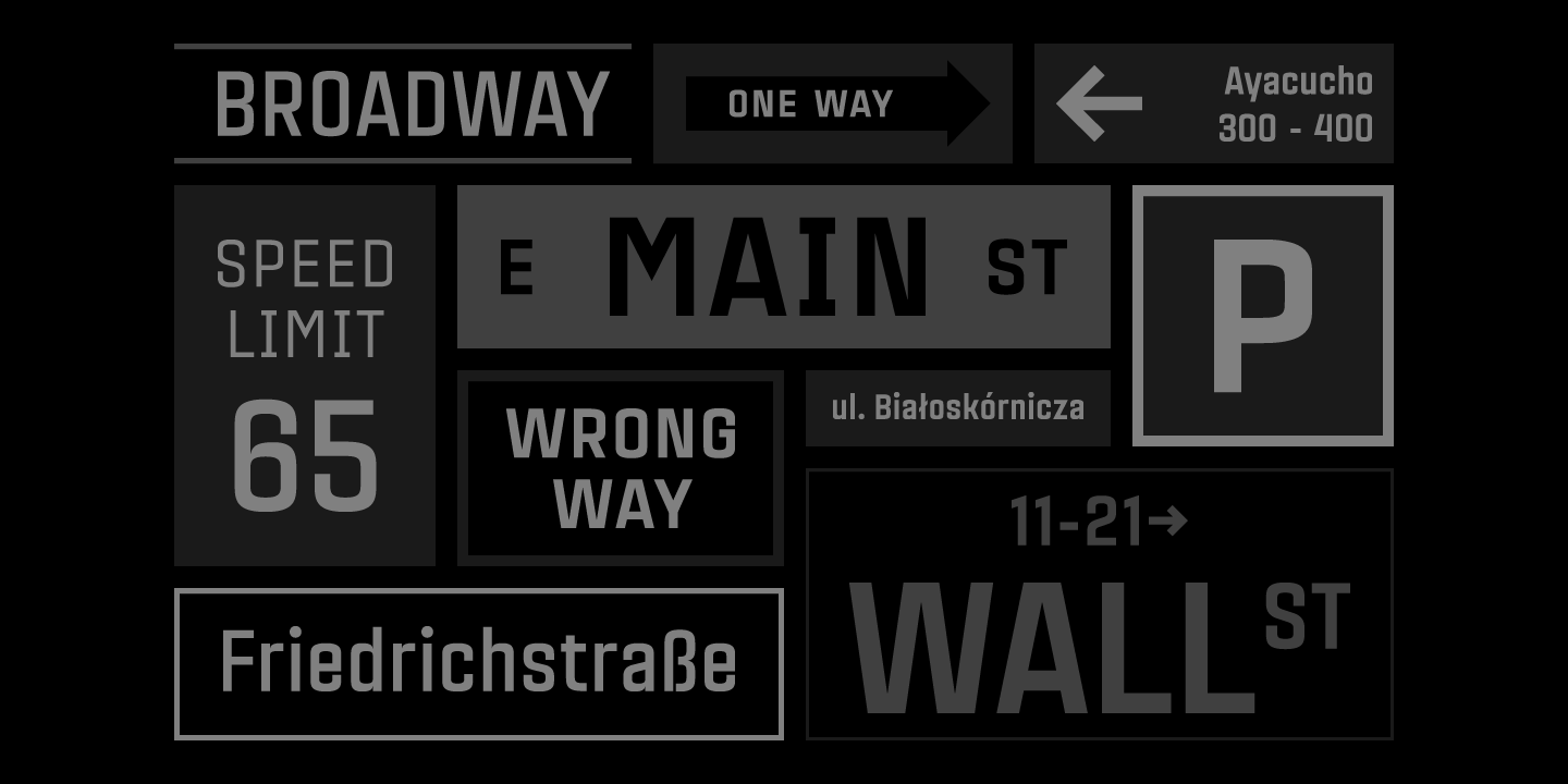 Example font Citadina #6